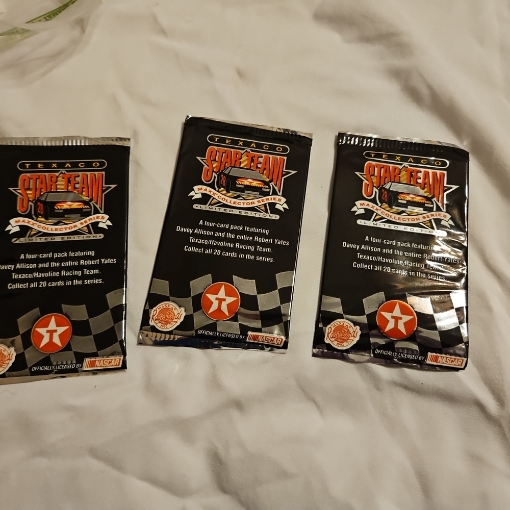 3 Texaco Star Team Limited Edition Nascar Collectible Cards New Pck Of 20 (A-46)